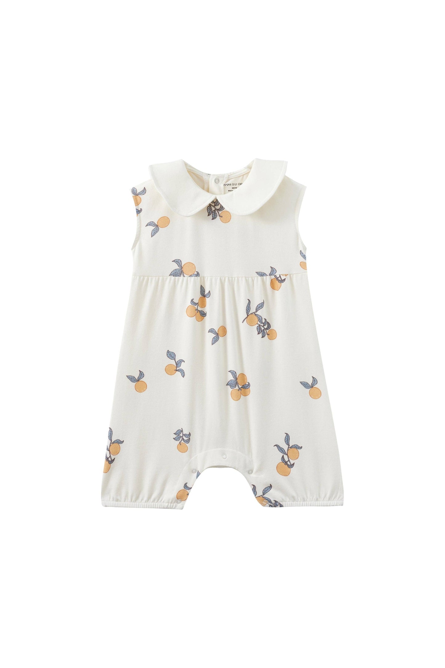 Baby Collar Tank Romper-Clementine