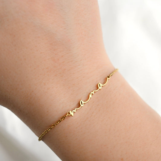 Dainty Mama Bracelet - Stainless Steel